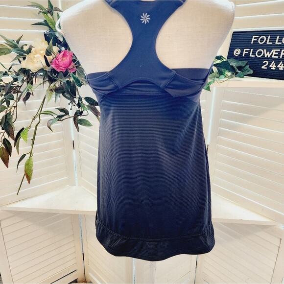 ATHLETA STRIPE GRAY TANK SIZE MED - Picture 4 of 6